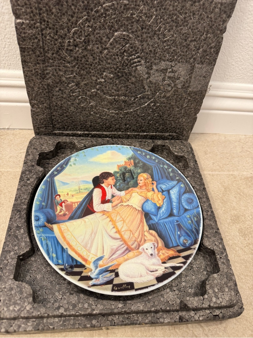Sleeping Beauty Decor Plate Limoges Turgot French La Belle au Bois Dormant